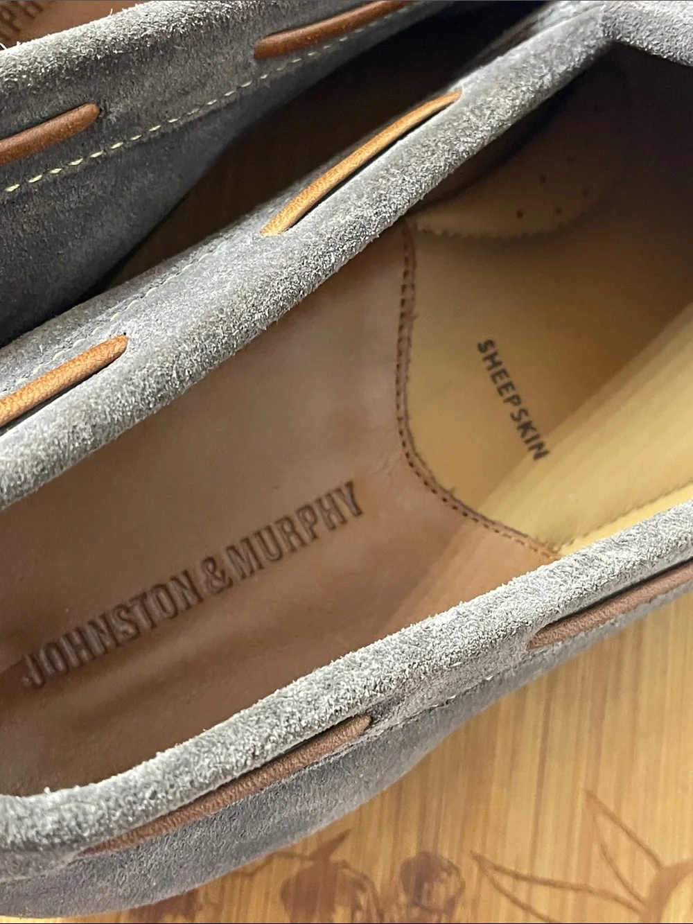 Johnston & Murphy Danbury Grey Suede Tassel Loafers size 11 1/2